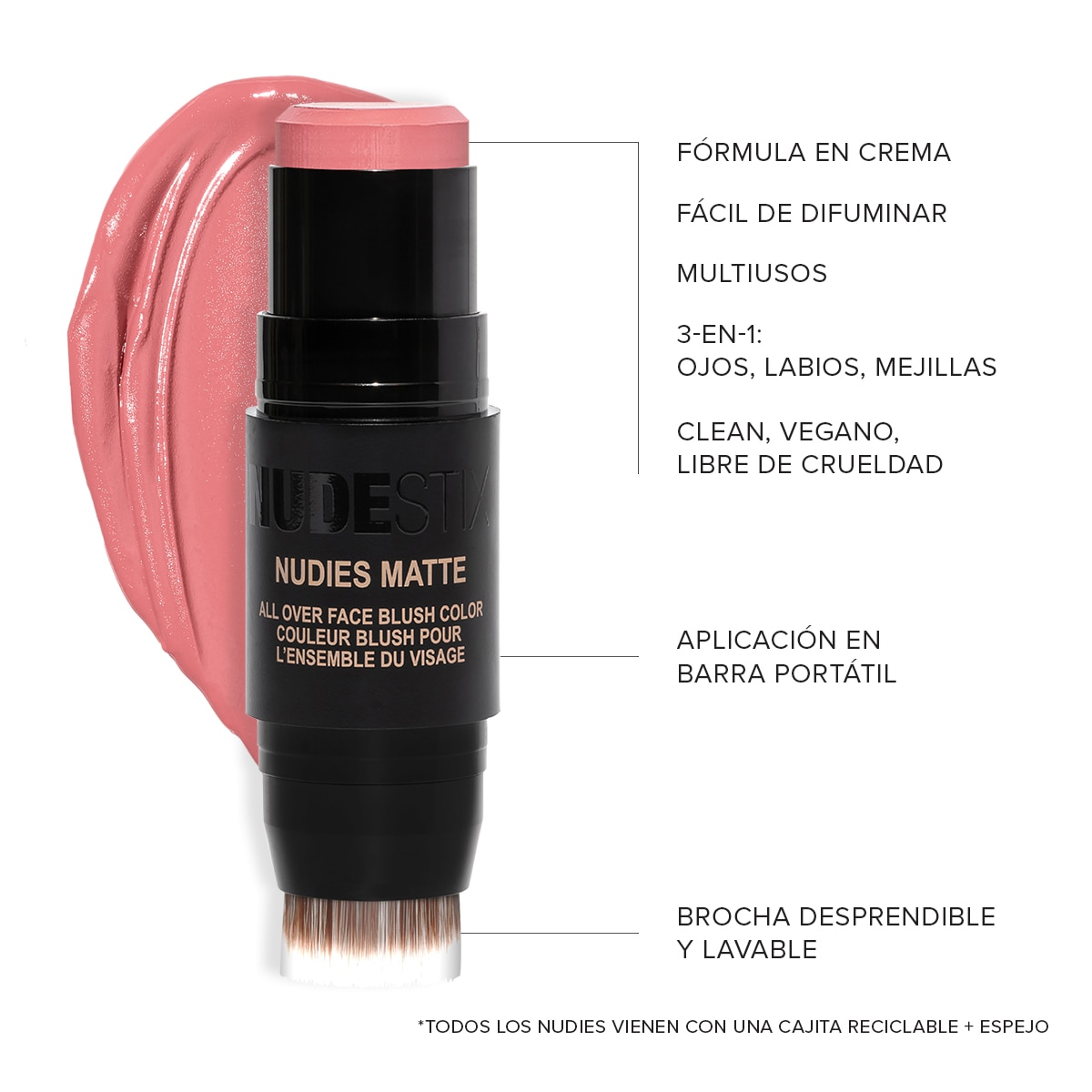 NUDIES MATTE BLUSH & BRONZE (RUBOR Y BRONCEADOR EN BARRA)